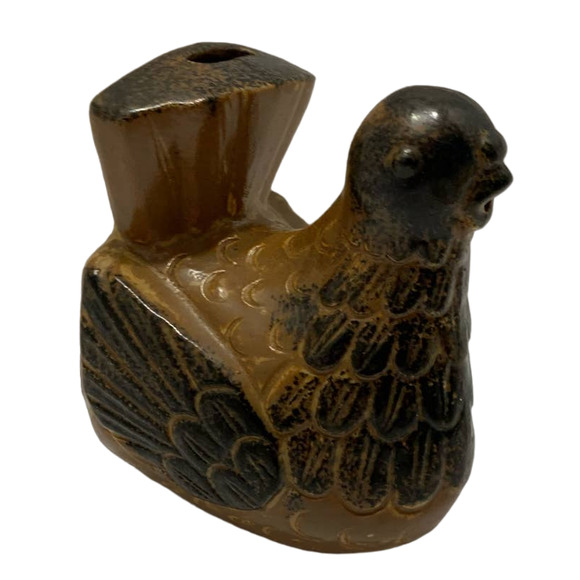 Knobler Other - Antique VTG Pottery Knobler Wall Mount BIRD HEN String & Scissors Holder JAPAN